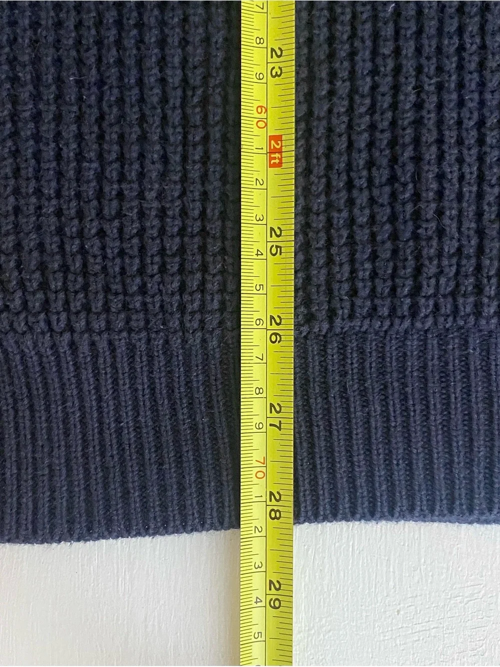J. Crew men’s rugged cotton 1/4-zip sweater deep indigo MED H2713